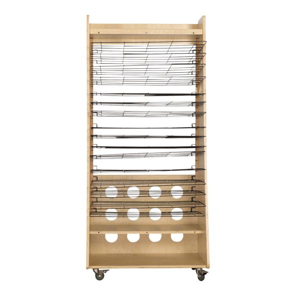 Easy Access Wooden Drying Rack Art Station