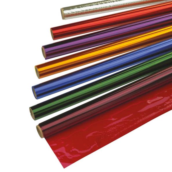 Coloured Cellophane Rolls Assorted 500mm x 4.5m 10pk | Creative Activity