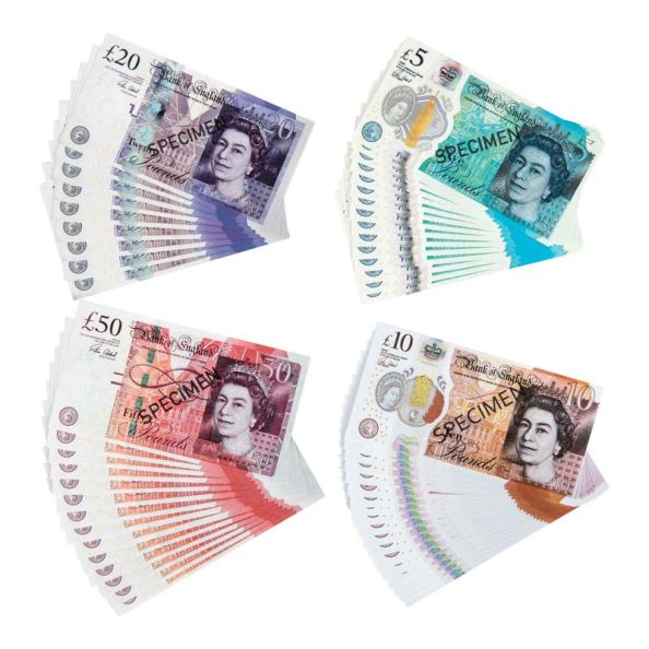 Play Money Sterling Notes Pack | Creative Activity