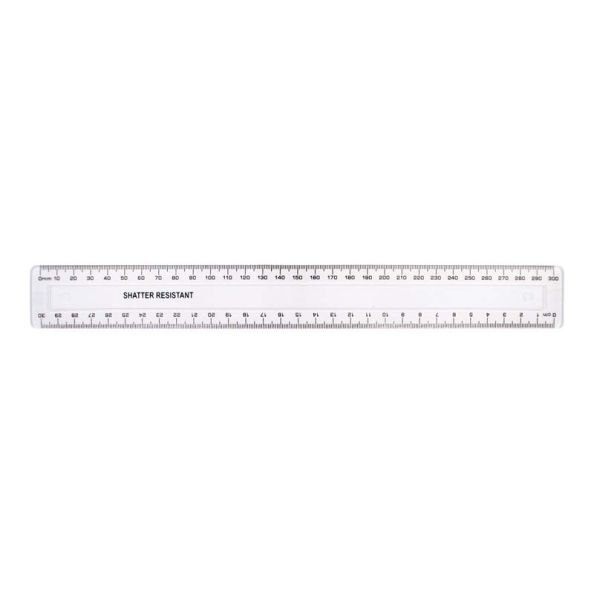 Clear Shatter Resistant 30cm Rulers in mm/cm | Creative Activity