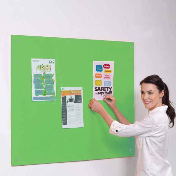 Accents Unframed Noticeboard Light Green H900 x W1200mm | Creative Activity