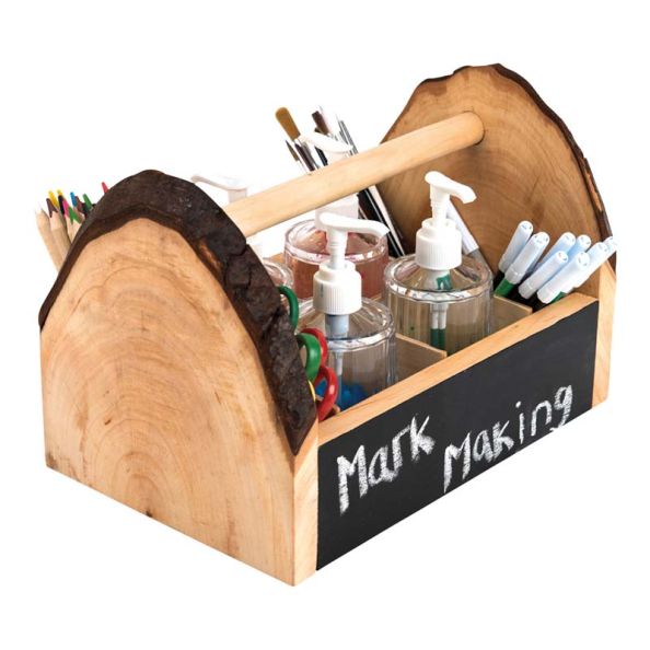 Wooden Table Top Art Desktop Caddy H12 x W25 x D10cm | Creative Activity