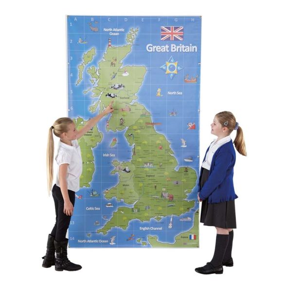 Bee-BotÂ® UK Map W1.2 x L2.1m | Creative Activity