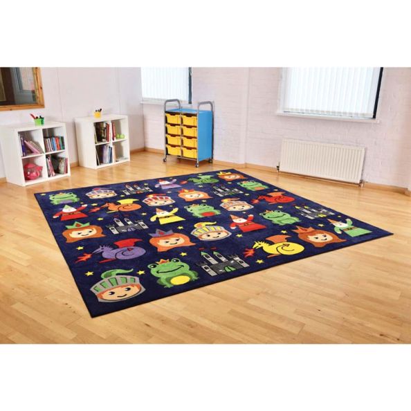 Story Time Square Placement Rug 3m x 3m | Creative Activity