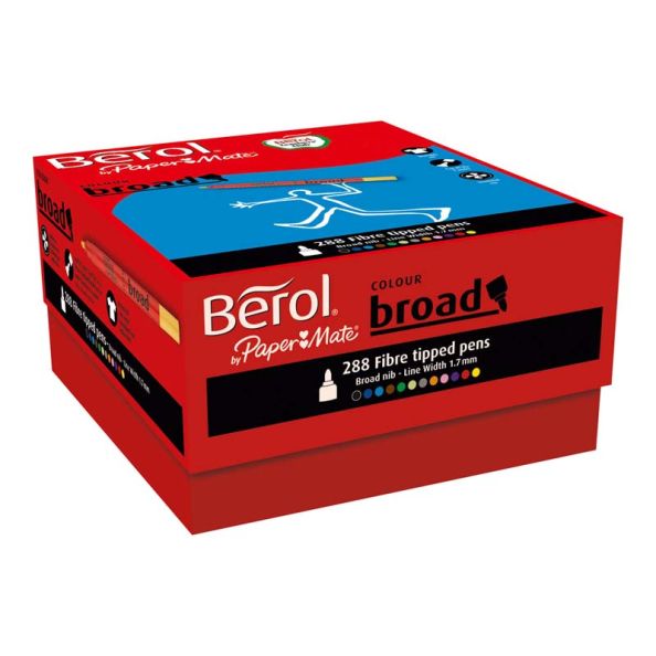 BerolÂ® Colour Broad Pens Assorted 12pk | Creative Activity