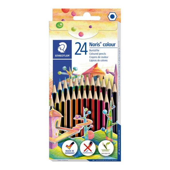 STAEDTLER Noris Colour Colouring Pencils Assorted 24pk