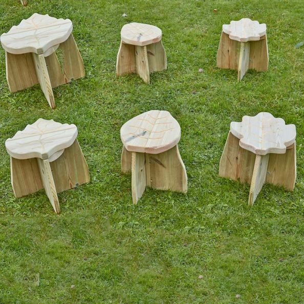 Storytellers' Wooden Stools 6pk