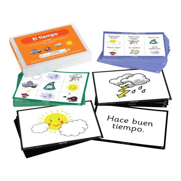 Spanish Weather Vocabulary Builder Activity Cards | Creative Activity