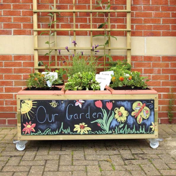 Instant Garden Planter Centre Trellis 6 Box 120cm | Creative Activity