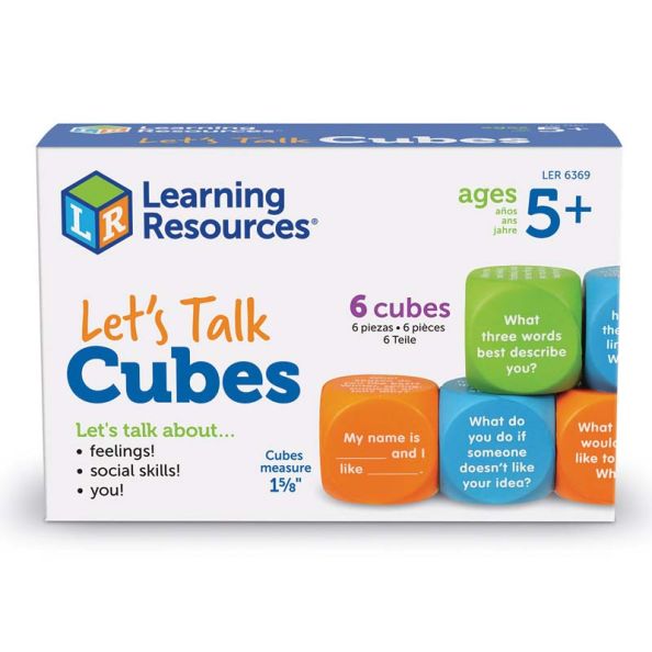 Learning Resources Let's Talk Wellbeing Cubes | Creative Activity
