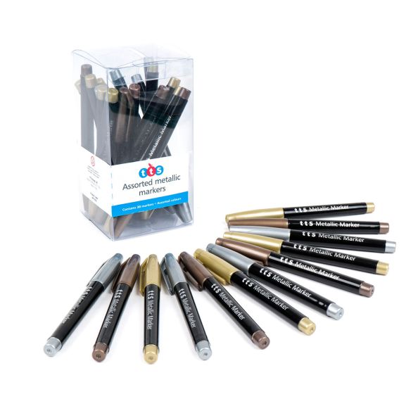 Assorted Metallic Markers 30pk