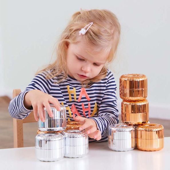 Stack & Roll Metallic Discs | Creative Activity