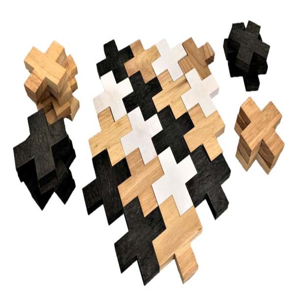 Loose Parts Wooden Crosses Set | Creative Activity