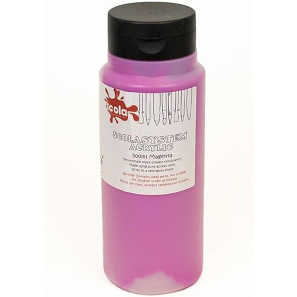 Scola Student Acrylic 500ml Magenta