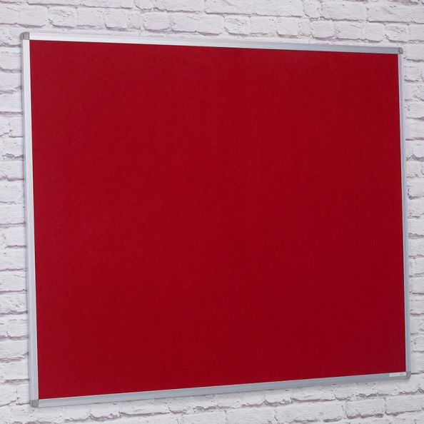 Aluminium Framed Noticeboards Red H600 x W900mm | Creative Activity