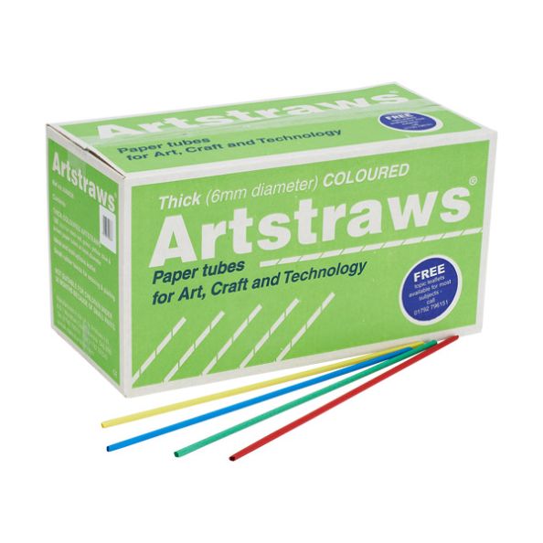 Artstraws Coloured 6mm pk900 | Creative Activity
