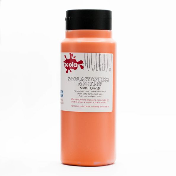 Scola Student Acrylic 500ml Orange