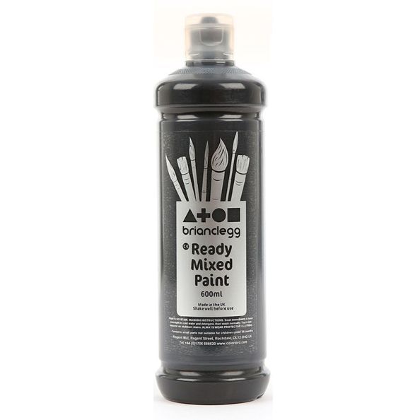 Ready Mixed Paint 600ml Black | Creative Activity
