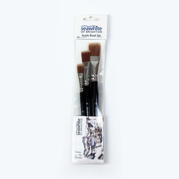 Acrylic Brush Set Sizes 10 14 & 18 | Creative Activity