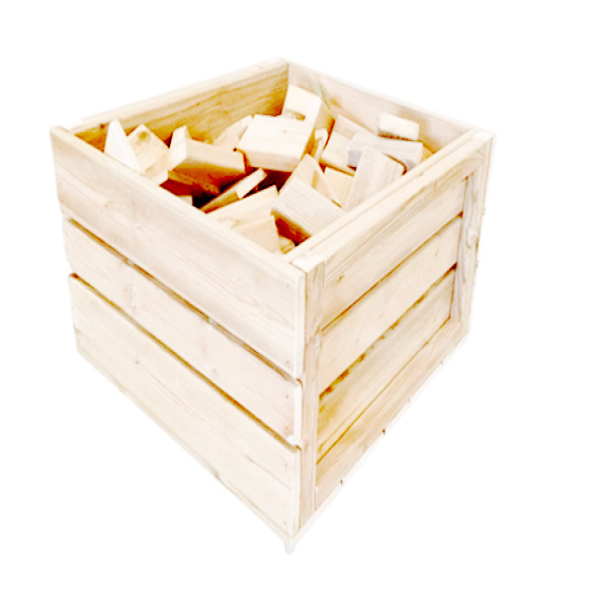 Building Blockx in Wooden Crate