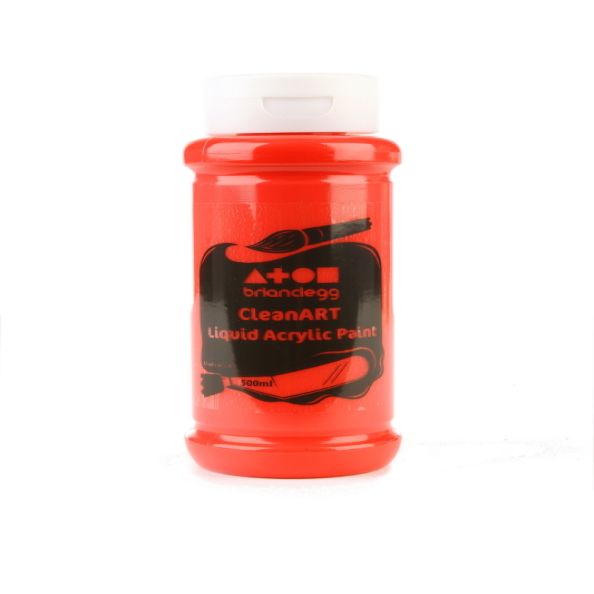 CleanART Acrylic Paint 500ml Crimson