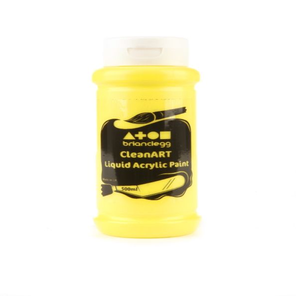 CleanART Acrylic Paint 500ml Lemon