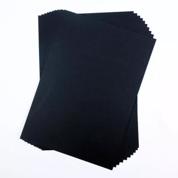 A4 Recycled Black Card 300gsm 50 sheet pack