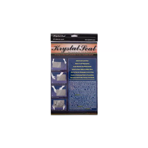 A4+ Clear Krystal Seal Sleeve 25sht pck 