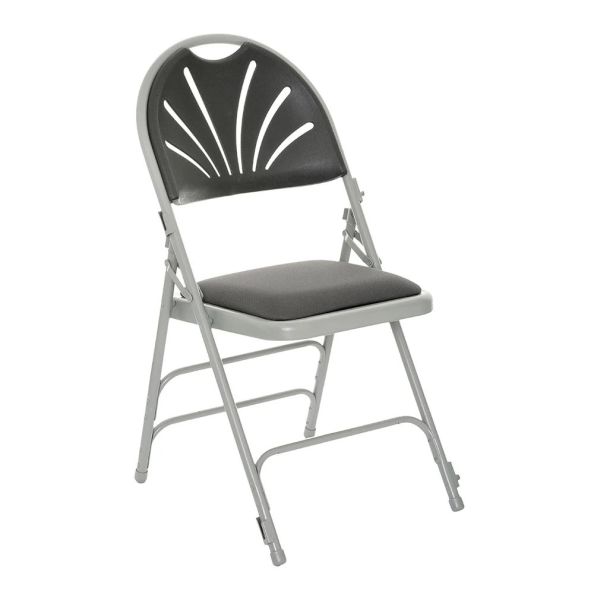 Comfort Plus Padded Folding Events Chair - Charcoal