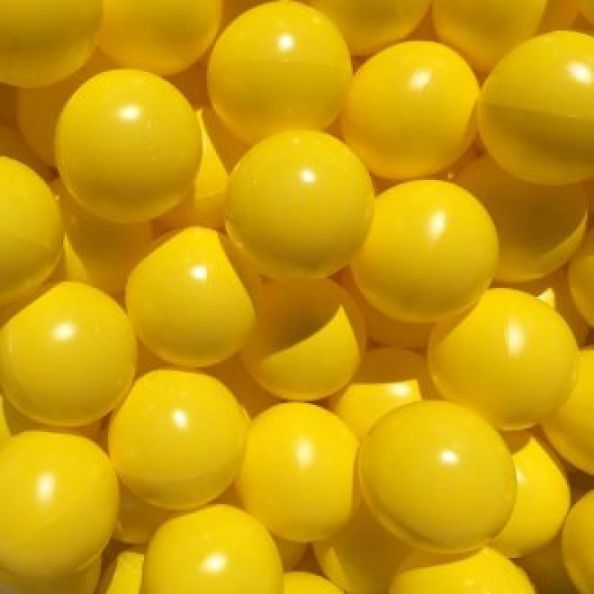 75mm Plastic Balls Yellow | Creative Activity