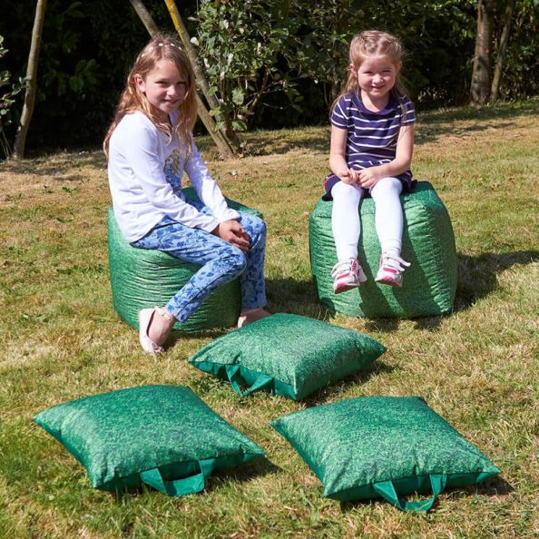 Grass Printed Bean Bag Cubes  | Creative Activity