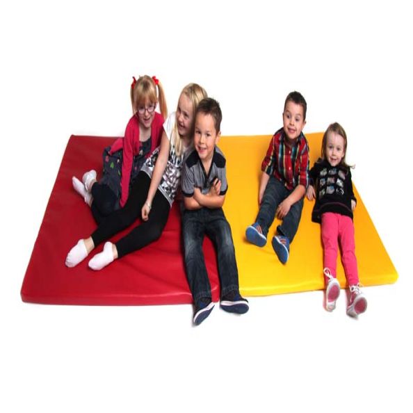 Comfy Play Floor Mat, Faux Leather Pink