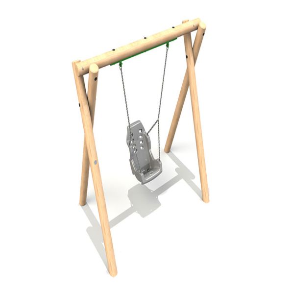 Timber Swing Range - 1 Inclusive Seat | Creative Activity