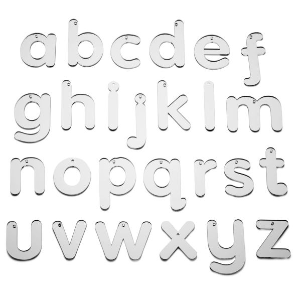 Small Mirror Alphabet Letters 26pk | Multi-Sensory Environments | Creative Activity