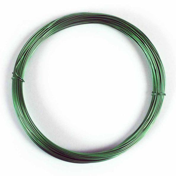 Enamelled Coloured Wire 0.7mm 15m Spool Green | Creative Activity