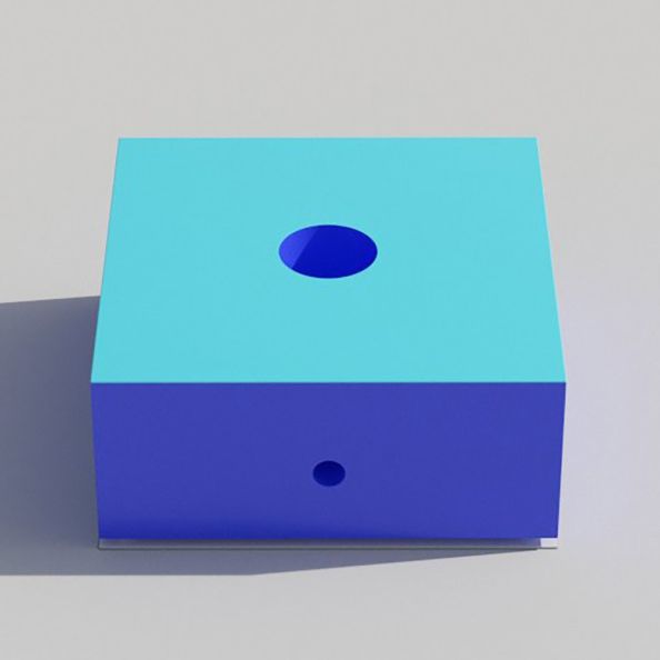 Causeway Sensory Square Podium 90x90cm c/w B Tube and FO cut out