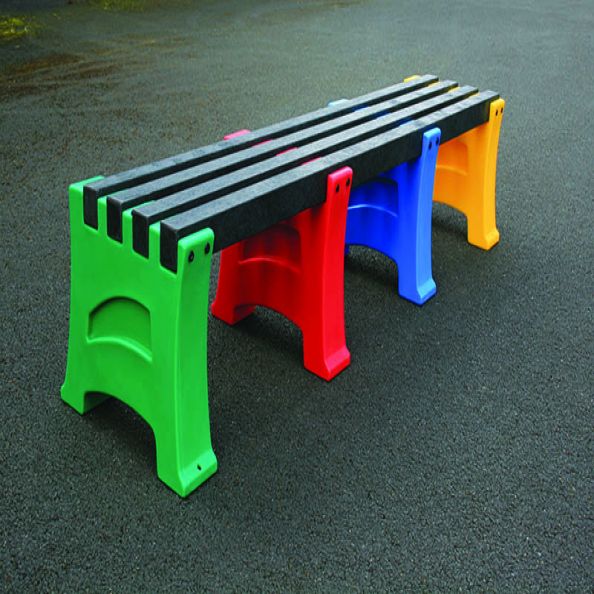 Multicoloured Bench - 4 Person