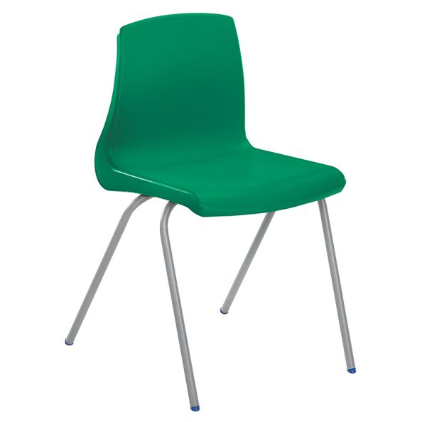 Metalliform NP Chair Seat Ht 310mm Green Black Frame | Creative Activity