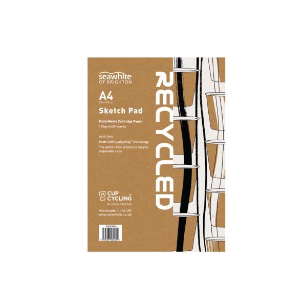 A4 Cupcycling Recycled Cartridge Pad  50 sheets  140gsm | Creative Activity