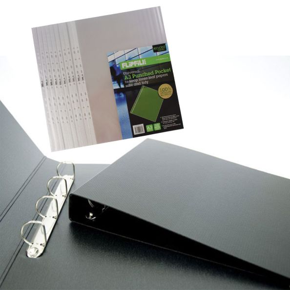 A3 Portrait Ring Binder 4 ring | Creative Activity