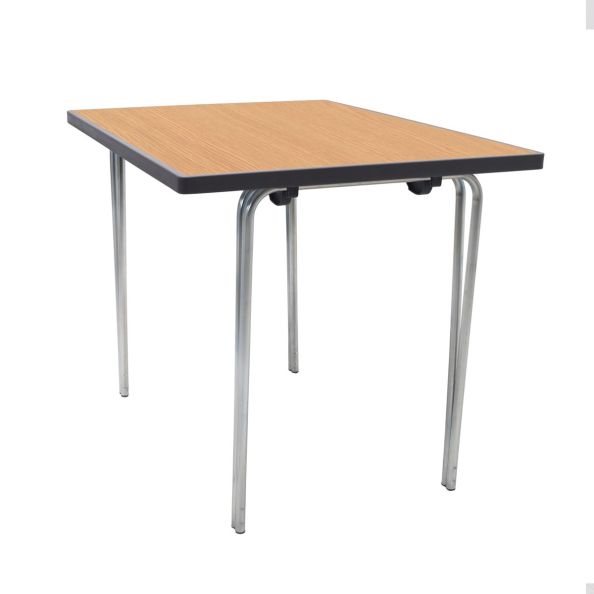 Gopak Premier Folding Tables H584 x W610 x L915mm Oak | Classroom Furniture | Creative Activity
