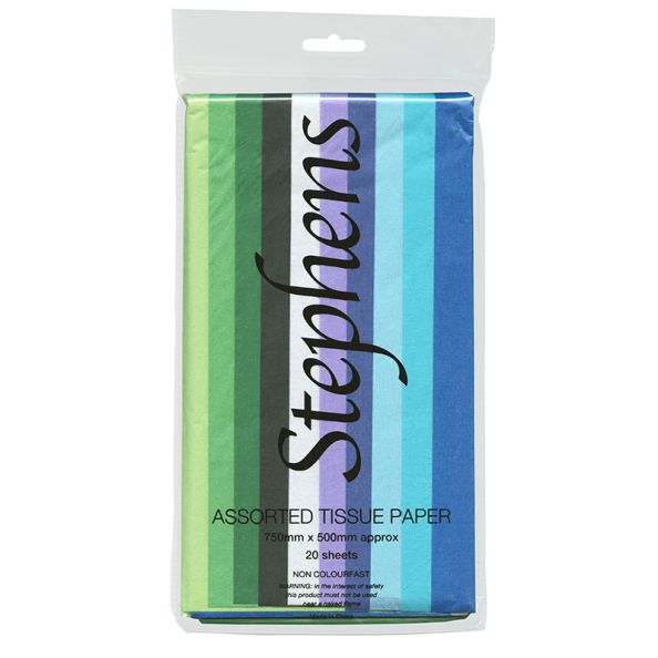 Cool  Colours Tissue Paper pk10 | Creative Activity