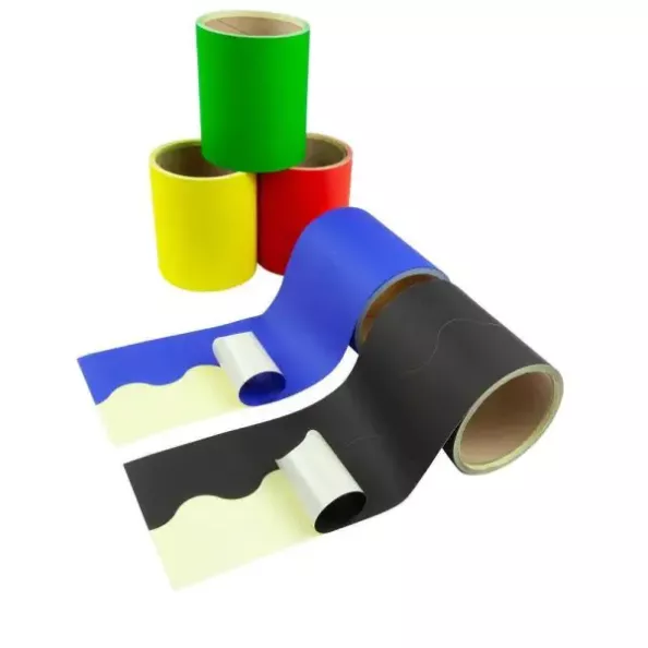 Self Adhesive Scalloped Borders Assorted Colours pk5 | Creative Activity