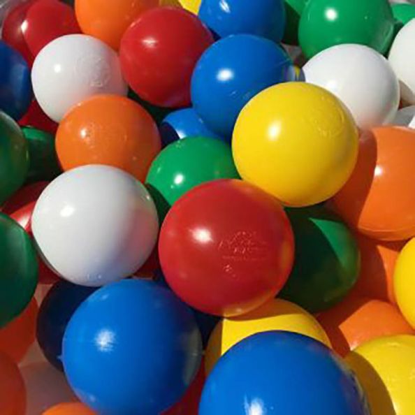 75mm Plastic Balls 6 Colour Mix | Creative Activity