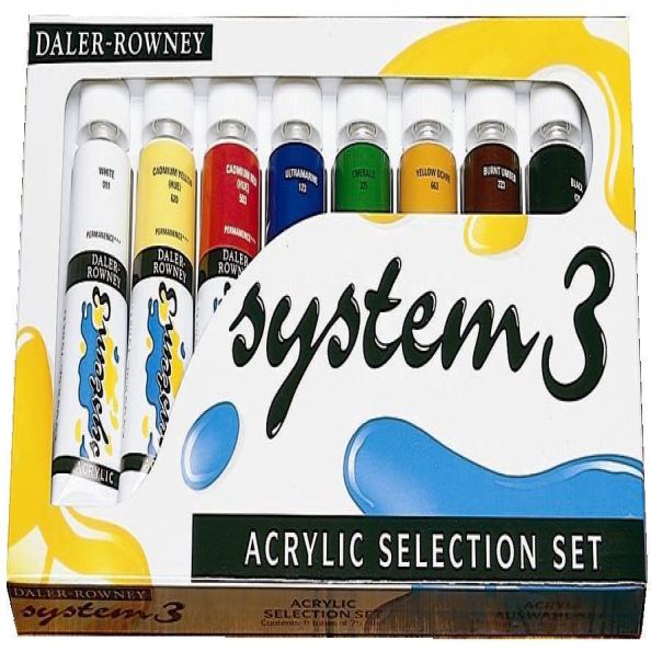 System 3 Selection Set 59ml tubes - pack of 8 | Creative Activity