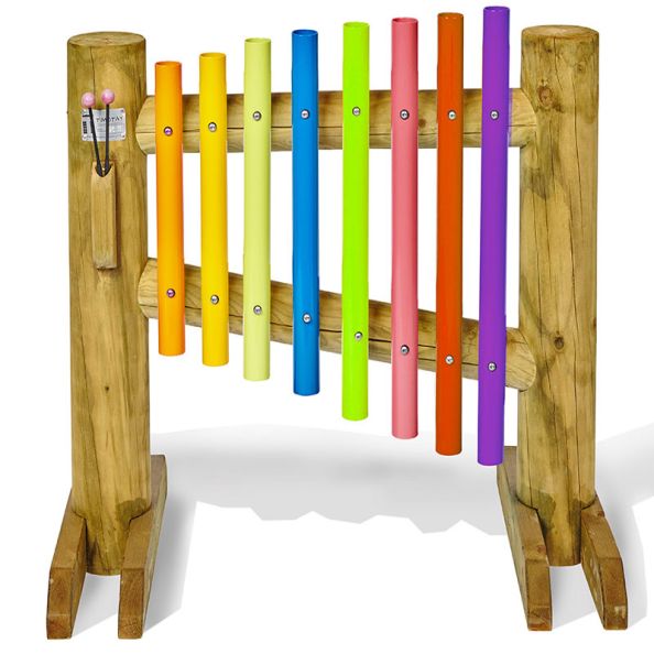 Outdoor Rainbow Chimes | Creative Activity