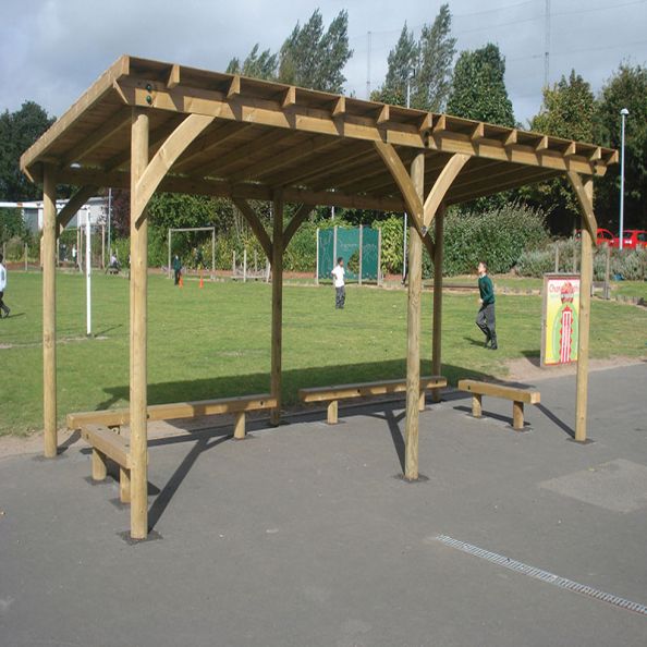 Wooden Roof Pergola - 4000mm x 4000mm | Creative Activity