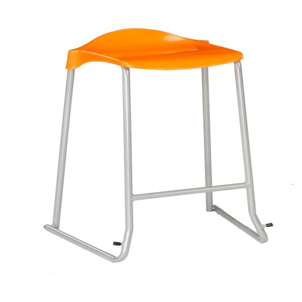 Student Lipped Stool With  Skid Frame H560mm  | Creative Activity
