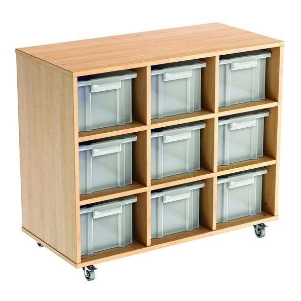 Cubby Hole Tub Storage 6-tub unit (3x3) - open front | Creative Activity