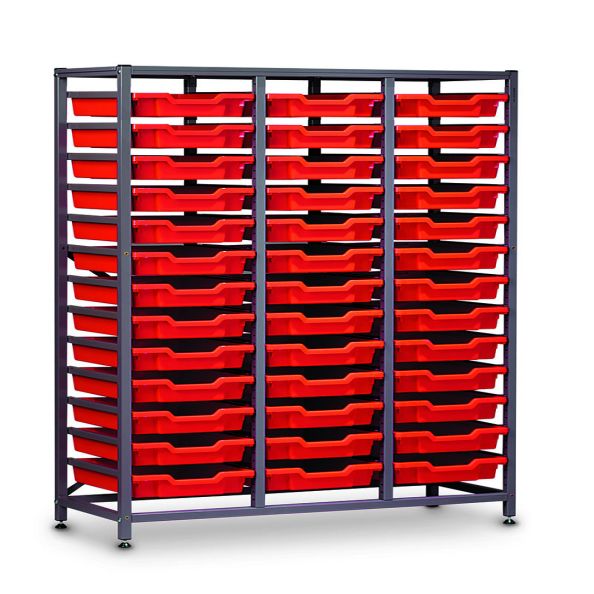 TecniStor Static Metal Storage w1055xh1500mm c/w 39 sh trays | Creative Activity